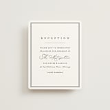 "Overlapping" - Reception Cards in Noir by Amy Kross - Front