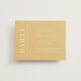 "Mystique" - Reception Cards in Linen by Ashley Rosenbaum - Front