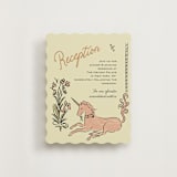 "Love Rests in a Garden" - Reception Cards in Oat by Helena Vitto - Front