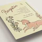 "Love Rests in a Garden" - Reception Cards in Pomegranate by Helena Vitto - Detail
