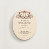 "Tapestry" - Reception Cards in Almond by Jenna Holcomb - Front