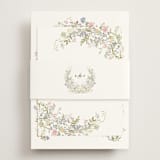 "flowering arch" - Reception Cards in Sage by Lori Wemple - Assembled with Belly Band