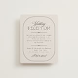"Capsule" - Reception Cards in Stone by Everett Paper Goods - Front