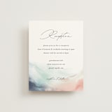 "One Path" - Reception Cards in Beach by Pixel and Hank - Front