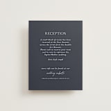 "Painted Trails" - Reception Cards in Navy by Alethea and Ruth - Front