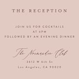 "Delicate monogram" - Reception Cards in Blush by Lucrecia Caporale - Detail