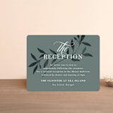 "Serafina" - Reception Cards in Sage by Melanie Kosuge - Front