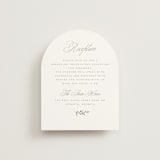 "Romantic Wreath" - Reception Cards in Chantilly by Wildfield Paper Co - Front