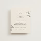 "Italia" - Reception Cards in Taupe by Kelly Schmidt - Front