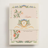 "Garden Heirloom" - Reception Cards in Garden by Elly - Assembled with Belly Band