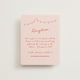 "Party On!" - Reception Cards in Sangria Spark by Zove Ahhh - Front