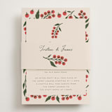 "Cherry Tomatoes" - Reception Cards in Tomato by Katharine Watson - Assembled with Belly Band