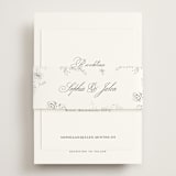 "From This Moment On" - Reception Cards in Classique by Design Lotus - Assembled with Belly Band