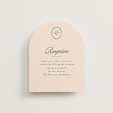 "Scripted" - Reception Cards in Emerald by Creo Study - Front