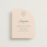 "Scripted" - Reception Cards in Emerald by Creo Study - Front