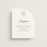 "Scripted" - Reception Cards in Noir by Creo Study - Front