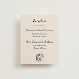 "simple monogram" - Reception Cards in Lace by Cass Loh - Front