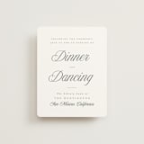 "Beautiful Day" - Reception Cards in Graphite by Leah Bisch - Front