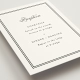 "Timeless Together" - Reception Cards in Tuxedo by Carolyn MacLaren - Detail