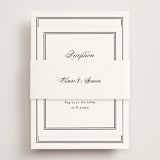 "Timeless Together" - Reception Cards in Tuxedo by Carolyn MacLaren - Assembled with Belly Band
