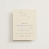 "Luxe" - Reception Cards in Ocean by Baumbirdy - Front