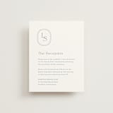 "Leighton" - Reception Cards in Lakeshore Blue by Jennifer Postorino - Front