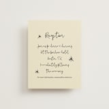 "Modern Love" - Reception Cards in Champagne by Helena Vitto - Front