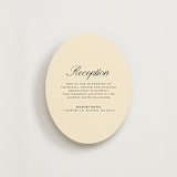 "Elegant and Formal" - Reception Cards in Sunshine by Jen Ramsey - Front