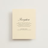"Elegant and Formal" - Reception Cards in Sunshine by Jen Ramsey - Front