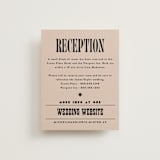 "Bold Stack" - Reception Cards in Noir by Alethea and Ruth - Front