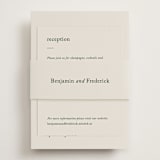 "Editorial" - Reception Cards in Forest by Bethan - Assembled with Belly Band