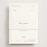 "Tuscany" - Reception Cards in Ink by Blustery August - Assembled with Belly Band