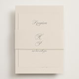 "Let's Say I Do" - Reception Cards in Ivory by Petra Kern - Assembled with Belly Band