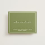 "Perriand" - Reception Cards in Moss by Megan Davis - Front