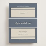 "Ritzy" - Reception Cards in French Blue by Nicoletta Savod - Assembled with Belly Band