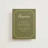 "Victorian Chic" - Reception Cards in Garnet by Morgan Kendall - Front