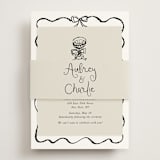 "quirky fun" - Reception Cards in Tuxedo by Cass Loh - Assembled with Belly Band