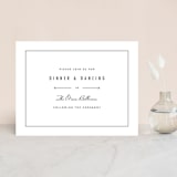 "Between the Lines" - Reception Cards in Blazer by Fine and Dandy Paperie - Front
