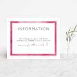 "Skyline - Washington DC" - Reception Cards in Magenta by Laura Condouris - Front