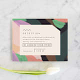"adagio" - Reception Cards in Lilac by Meg Gleason - Front