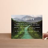 "Adventure Begins" - Reception Cards in Forest by Elly - Front