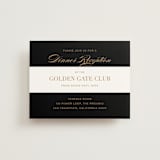 "Fashion District" - Reception Cards in Black Tie by Jill Means - Front