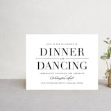"Classic" - Reception Cards in Tuxedo by Lauren Chism - Front