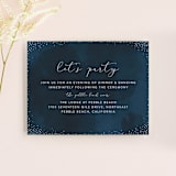"tiny dots" - Reception Cards in Sapphire by Erin Deegan - Front