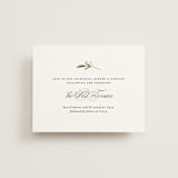 "Adorned Ampersand" - Reception Cards in Cotton by Jennifer Postorino - Front