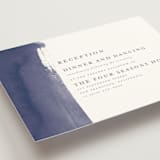 "Love" - Reception Cards in Navy by Shannon Chen of Four Wet Feet Studio - Detail