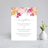 "Spring Garden" - Reception Cards in Petal by Grace Kreinbrink - Front