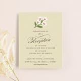 "Rustic Ranch" - Reception Cards in Champagne by Griffinbell Paper Co. - Front