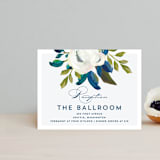 "Our Something Blue" - Reception Cards in Ocean by AK Graphics - Front