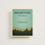 "Mountain View" - Reception Cards in Forest by Nam Bourassa - Front